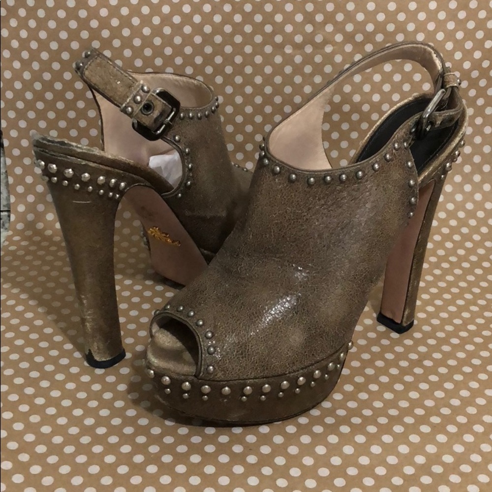 Prada studded heels